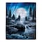 Hastings Home Sherpa Fleece Throw Blanket, Howling Wolf Pattern, Hypoallergenic Bed Blanket, Adults/Kids 884480QIU - alternate 1